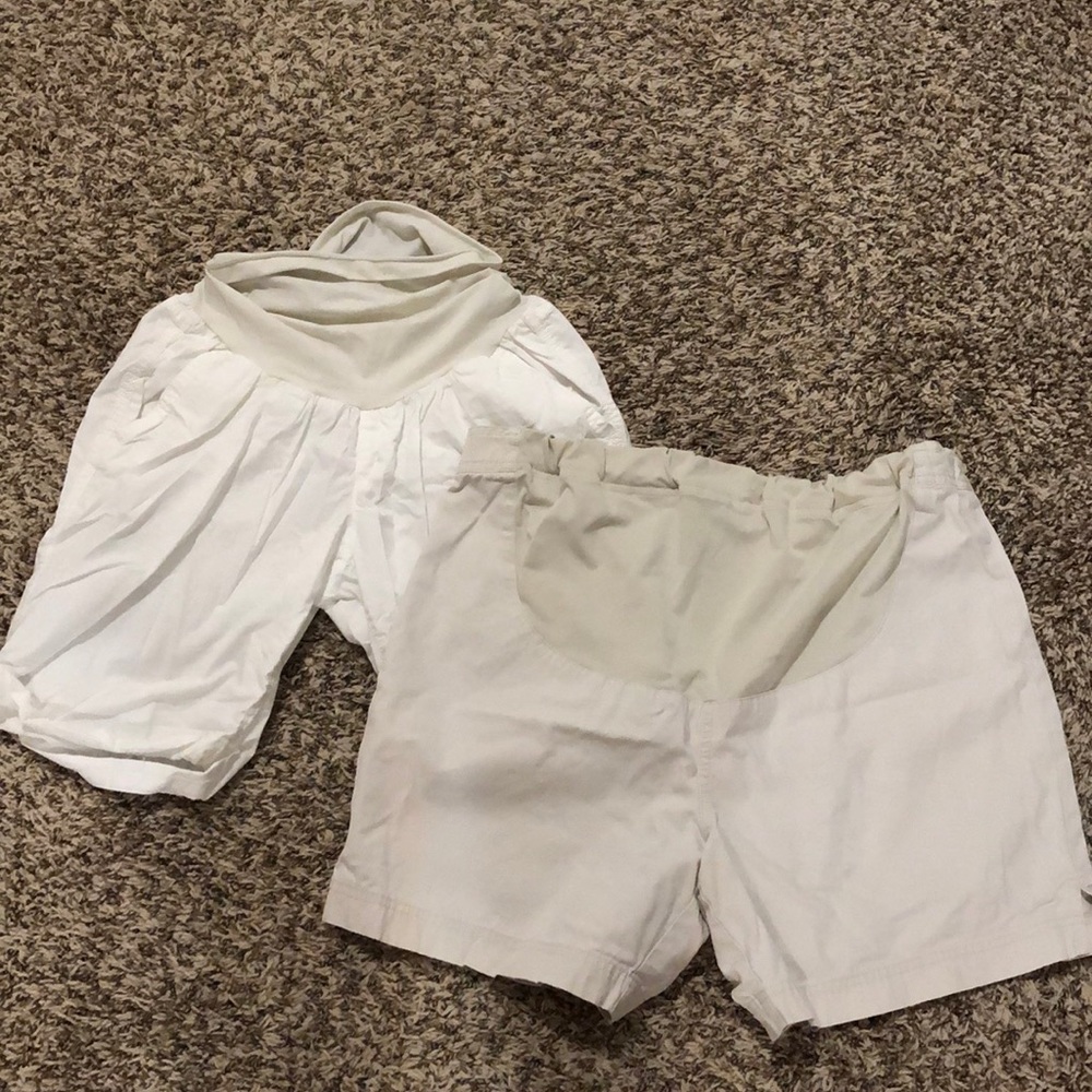Two maternity shorts.